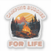 neue Camping-Aufkleber Aufkleber (Vorderseite)