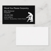 Neue Carpentry-Visitenkarten für Tischlereien Visitenkarte (Vorne/Hinten)