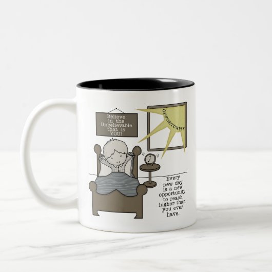Neue Chance Zweifarbige Tasse (Links)