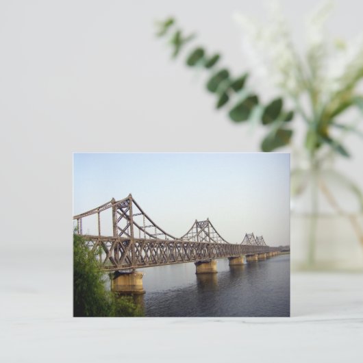 Neue chinesisch-koreanische Freundschaftsbrücke üb Postkarte (Stehend Vorderseite)