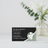 Neue Chiropraktiker-Stellenkarte Visitenkarte (Stehend Vorderseite)