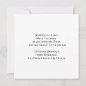 NEUE CHRISTLICHE ERSTE CHRISTMAS-Karte (Rückseite)