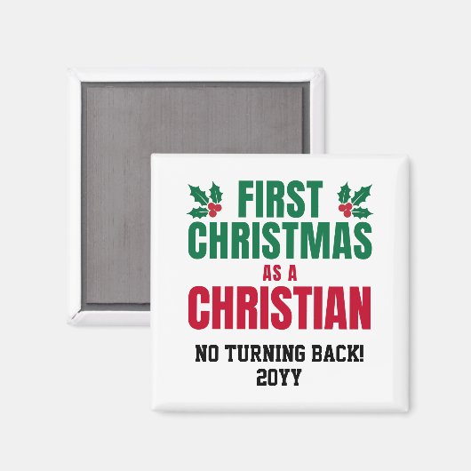 NEUE CHRISTLICHE ERSTE CHRISTMAS MAGNET (Vorderseite/Rückseite)