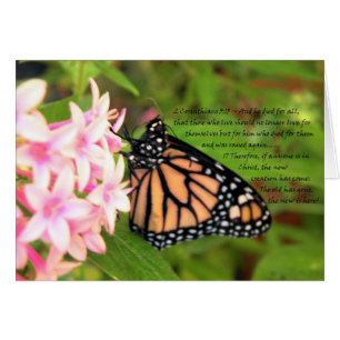Neue Christliche Schmetterlingskarte für die Kreat
