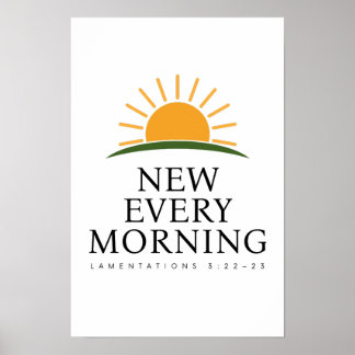 Neue christliche Wandkunst für jeden Morgen Poster