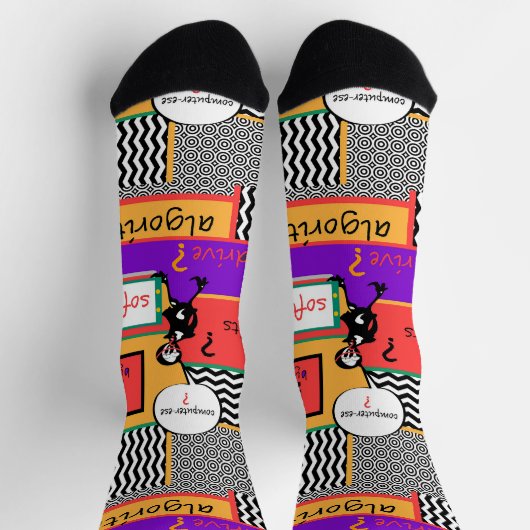 Neue Computer-ese-Crew-Socken Socken (Oben)