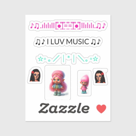 Neue Coole, trendige iPhone-Sticker für die Rückse Aufkleber (Blatt)