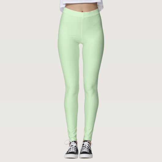 Neue Creme Grün Leggings (Vorderseite)