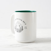 Neue Dancing Hut Hütte Logo Tasse (Vorderseite Links)