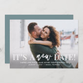 Neue Datumsbearbeitungsfarbe ändern Datumskarte Dankeskarte (Vorne/Hinten)