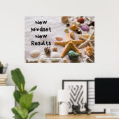 "Neue Denkweise" Positive Zitate "Poster" Poster (Heimbüro)