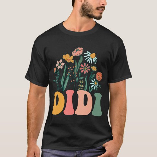 Neue Didi Wildblume Erstgeburtstag Babydusche T-Shirt (Vorderseite)
