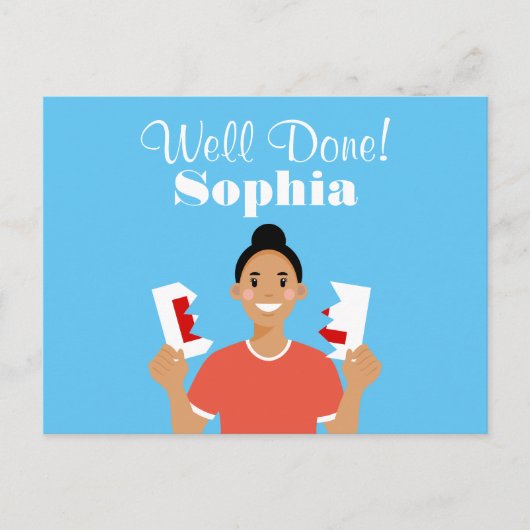 Neue Driver Avatar Ankündigung Postkarte (Vorderseite)