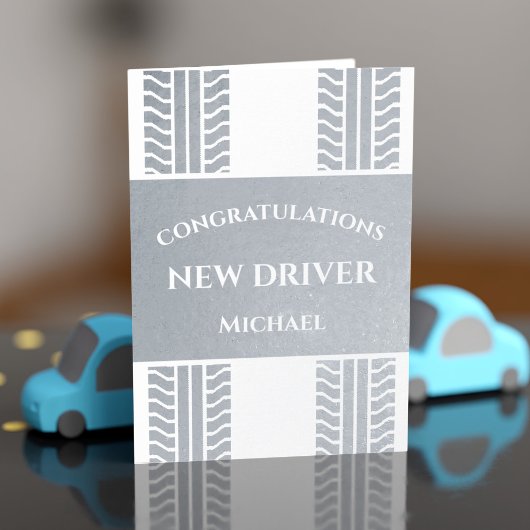 Neue Driver Tire Treads Gratulations Foil Card Folienkarte