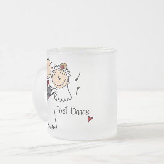 Neue Ehemann und der Ehefrau tanzen zuerst Tasse (Vorderseite Links)