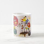 Neue Eier auf dem Block durch Ashley, Sandy u. Kaffeetasse (Mittel)