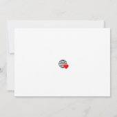 Neue Einladung für die Logokombination Text person (Rückseite)