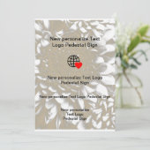 Neue Einladung Individuell anpassen (Stehend Vorderseite)