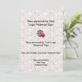 Neue Einladung Individuell anpassen (Stehend Vorderseite)