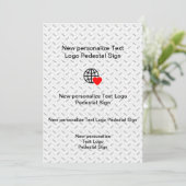 Neue Einladung Individuell anpassen (Stehend Vorderseite)