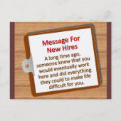 Neue Einstellungen  Postkarte (Vorderseite)