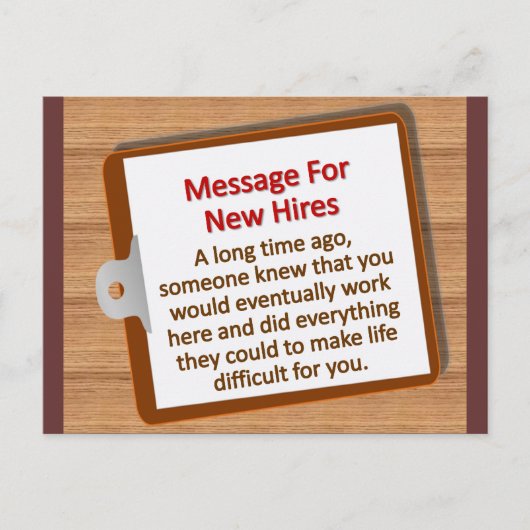 Neue Einstellungen Postkarte (Vorderseite)