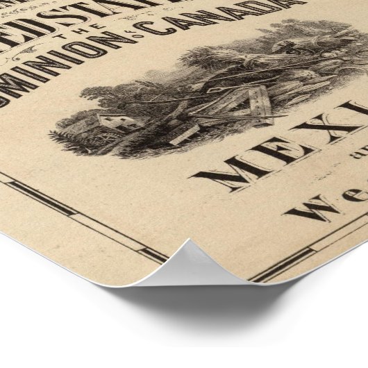 Neue Eisenbahnkarte der Staaten 3 Poster (Ecke)