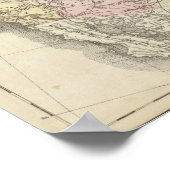 Neue Eisenbahnkarte der Staaten Poster (Ecke)