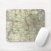 Neue Eisenbahnkarte der Vereinten Staaten 2 Mousepad (Mit Mouse)
