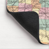 Neue Eisenbahnkarte des Staat Ohio Mousepad (Ecke)