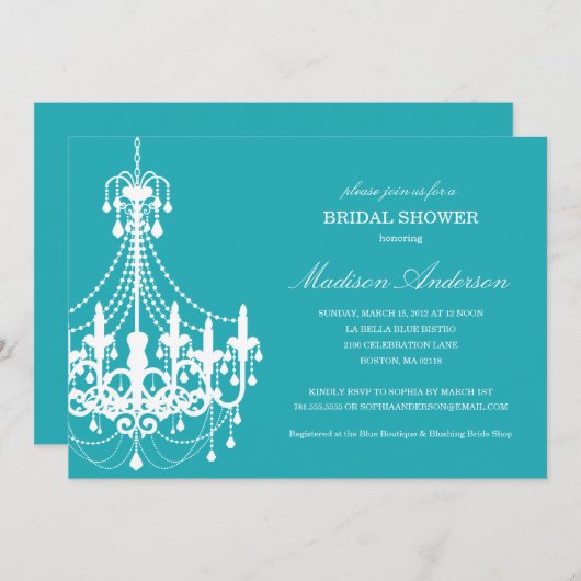 NEUE ELEGANZ| BRIDAL SHOWING INVITATION EINLADUNG (Vorne/Hinten)