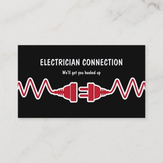 Neue Elektriker-Visitenkarten Visitenkarte (Vorderseite)