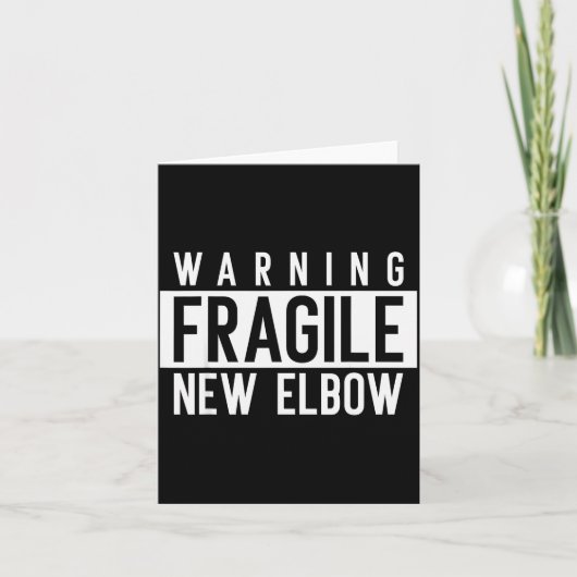 Neue Ellenbogen! Lustige Ellenbogenbruch-Operation Karte (Vorderseite)