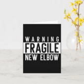 Neue Ellenbogen! Lustige Ellenbogenbruch-Operation Karte (Gelbe Blume)