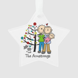 Neue Eltern Baby Girl, Cat Holiday Ornament