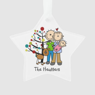 Neue Eltern Baby Girl, Hunde Urlaub Ornament