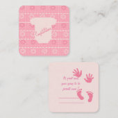 Neue Eltern, die zur Merkkarte werden sollen Mitteilungskarte (Vorne/Hinten)