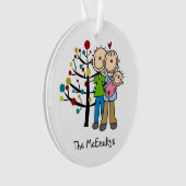Neue Eltern für ein Baby Girl Holiday Ornament (Vorderseite)