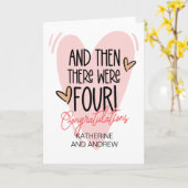 Neue Eltern Glückwünsche dann gab es drei Karte (Gelbe Blume)