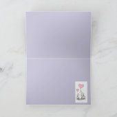 Neue Eltern gratulieren Niedlichen Elefanten Karte (Innenseite)