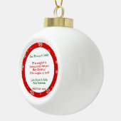 Neue Eltern Keramik Kugel-Ornament (Rechts)