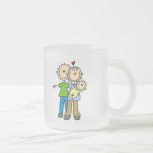 Neue Eltern mit Baby T-Shirts und Geschenken Mattglastasse