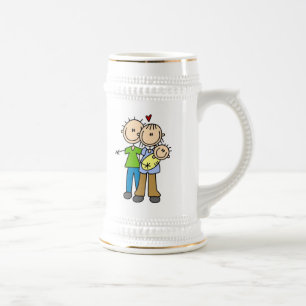 Neue Eltern Neue Baby T-Shirts und Geschenke Bierglas