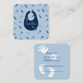 Neue Eltern Note Card: Mitteilungskarte (Vorne/Hinten)