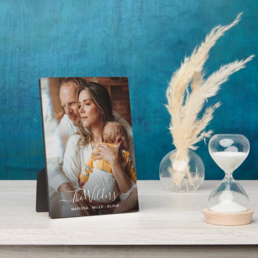 Neue Eltern und Baby-Foto Fotoplatte (Seite)