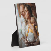 Neue Eltern und Baby-Foto Fotoplatte (Seite)