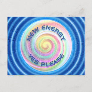 NEUE ENERGIE - JA BITTE - Wasser Postkarte