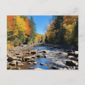 Neue England farbenfrohe Landschaft, Herbst, Postkarte (Vorderseite)