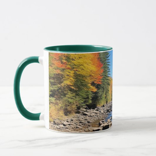 Neue England farbenfrohe Landschaft, Herbst, Tasse (Links)