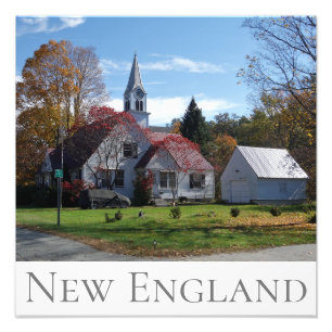 Neue England-Herbstfarben Fotodruck
